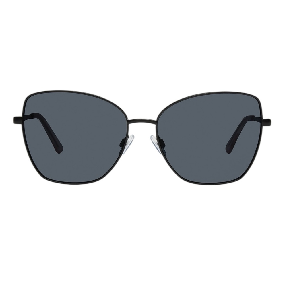 NWT Kurt Geiger London Black Sunglasses Logo Case and Cloth Included - Picture 2 of 4